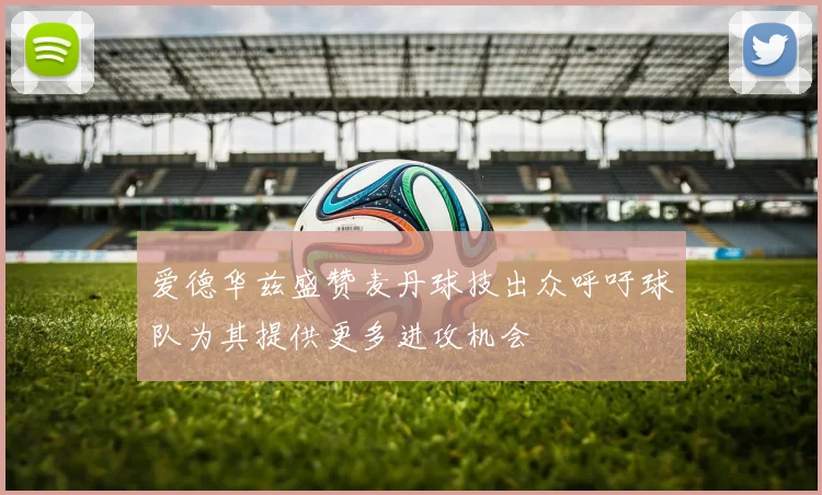 爱德华兹盛赞麦丹球技出众呼吁球队为其提供更多进攻机会